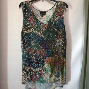 Beautiful Multi Colored Top Size Large